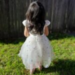 Baby / Toddler Girl Pretty Floral Embroidery Solid Tulle Party Dress photo review