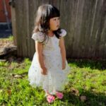 Baby / Toddler Girl Pretty Floral Embroidery Solid Tulle Party Dress photo review