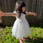 Baby / Toddler Girl Pretty Floral Embroidery Solid Tulle Party Dress photo review