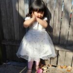 Baby / Toddler Girl Pretty Floral Embroidery Solid Tulle Party Dress photo review