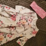 3-piece Baby Girl Lovely Floral Longsleeves Top and Polka Dots Pants with Headband Set photo review