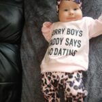 Baby Girl Letter Print Top and Leopard Pants with Headband Set photo review