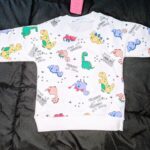 Baby / Toddler Letter Cartoon Dinosaur Print Long-sleeve Pullover photo review