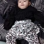 Baby Flounced Solid Top and Leopard Pants with Headband Set photo review