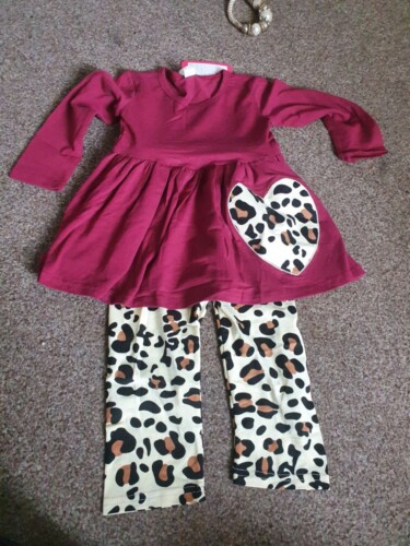 Baby / Toddler Girls Leopard Print Dress and Pants with Headband Set photo review