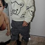 Baby / Toddler Boy Bear Print Sweatshirt and Pants Set photo review