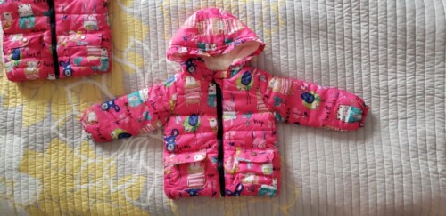 Baby / Toddler Girl Cute Cartoon Print Long-sleeve Cotton Hooded Coat photo review