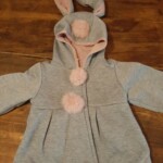 Sweet Rabbit Ears Hooded Long-sleeve Coat for Baby Girls photo review