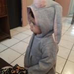 Sweet Rabbit Ears Hooded Long-sleeve Coat for Baby Girls photo review