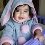 Sweet Rabbit Ears Hooded Long-sleeve Coat for Baby Girls photo review