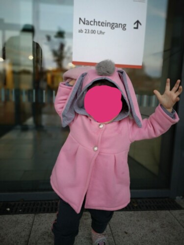 Sweet Rabbit Ears Hooded Long-sleeve Coat for Baby Girls photo review