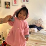 Sweet Rabbit Ears Hooded Long-sleeve Coat for Baby Girls photo review