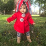 Sweet Rabbit Ears Hooded Long-sleeve Coat for Baby Girls photo review