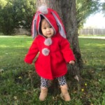 Sweet Rabbit Ears Hooded Long-sleeve Coat for Baby Girls photo review