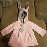 Sweet Rabbit Ears Hooded Long-sleeve Coat for Baby Girls photo review