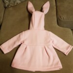 Sweet Rabbit Ears Hooded Long-sleeve Coat for Baby Girls photo review