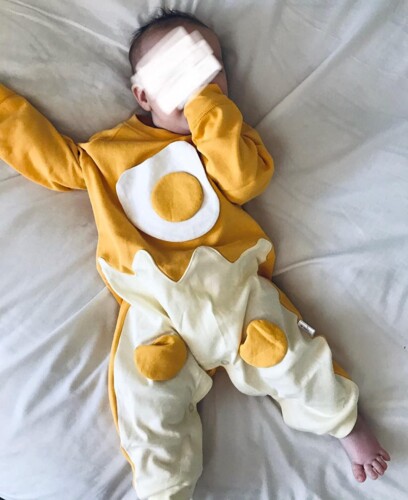 Autumn Baby Boy Long Sleeve Bodysuit Egg Style photo review