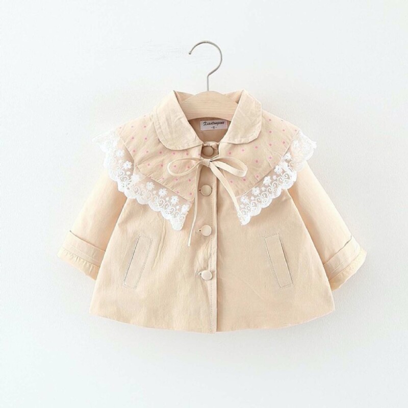 Autumn and winter Baby Toddler Kid girl windbreaker jacket (snowflake edge style)