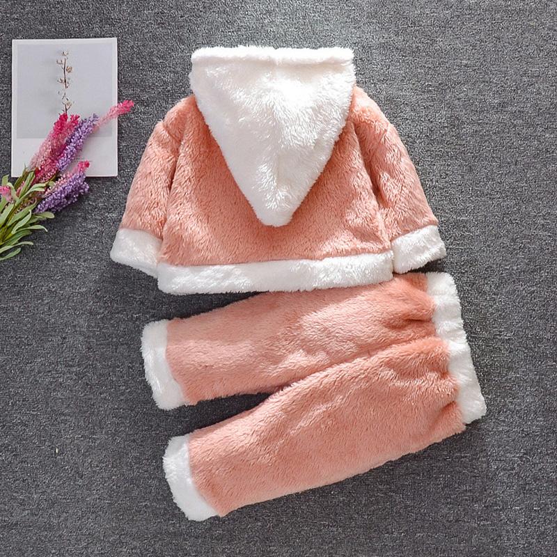 2-piece Color-block Hooded Coat &amp; Pants for Baby