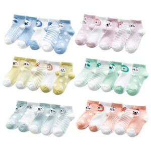 5-piece Animal Pattern Breathable Socks for Baby