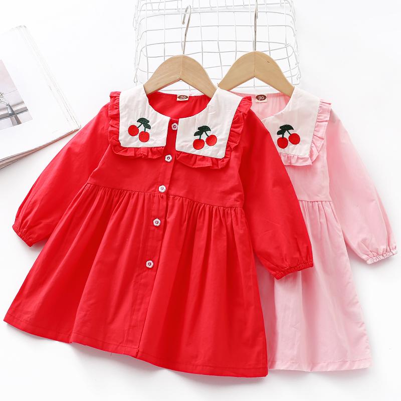 Cherry Printed Dress for Toddler Girl