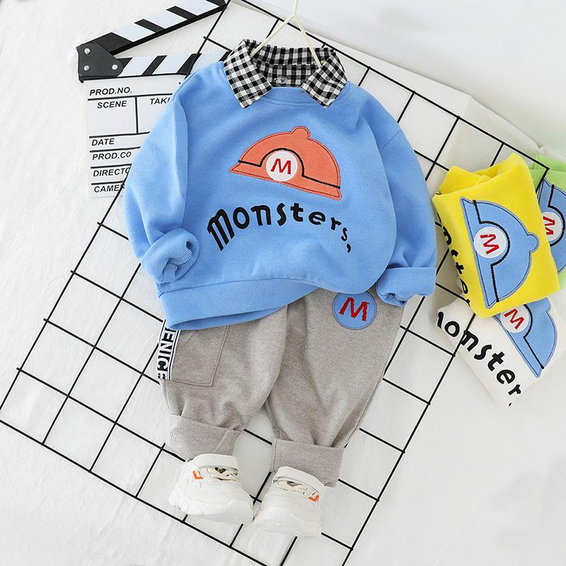 2-piece Cartoon Design Sweatshirts &amp; Pants for Toddler Boy