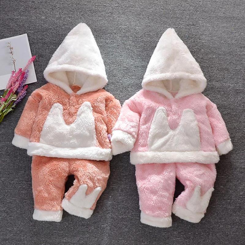 2-piece Color-block Hooded Coat &amp; Pants for Baby