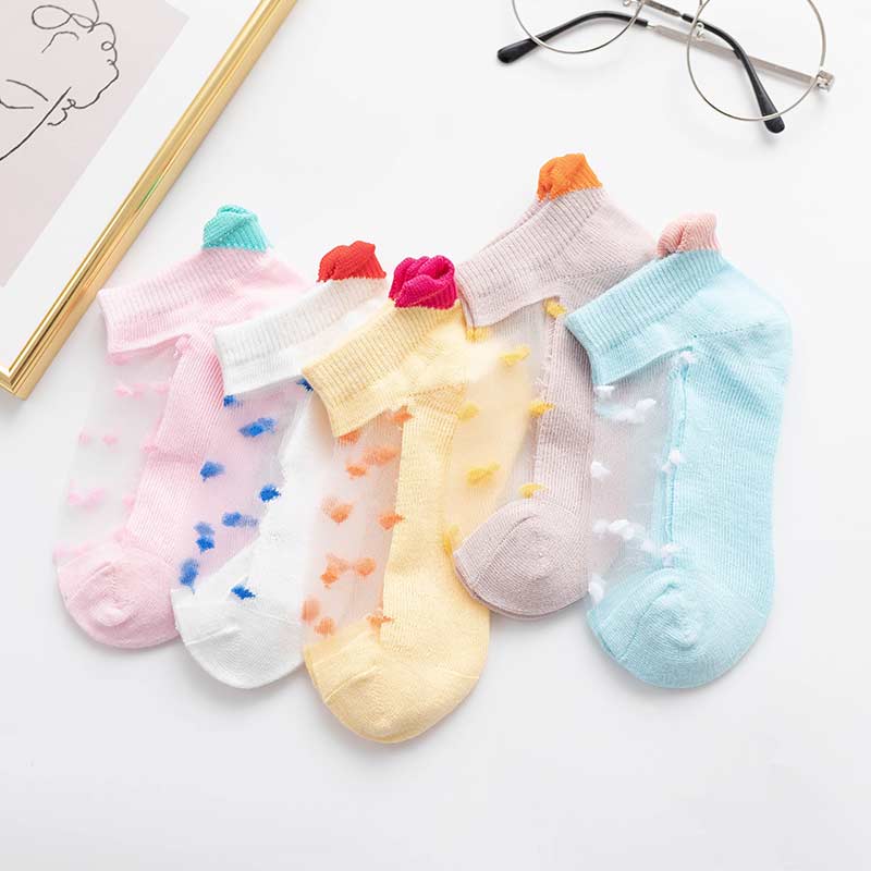 5-piece Cartoon Pattern Breathable Socks for Baby