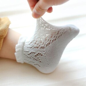 Solid Breathable Socks for Baby