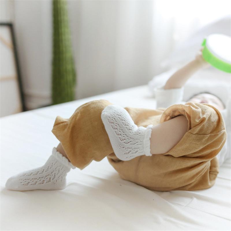 Solid Breathable Socks for Baby