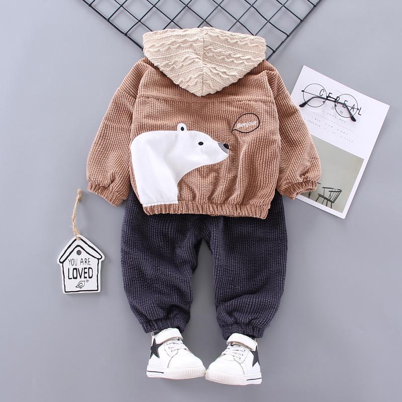 2-piece Animal Pattern Extra Thick Suit for Toddler Boy
