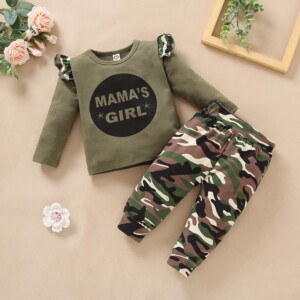 2-piece Camouflage Hoodie & Pants for Toddler Boy