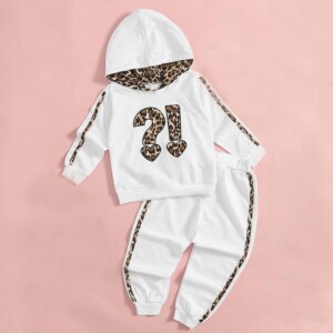 2-piece Leopard Top+Pants for Toddler Girl