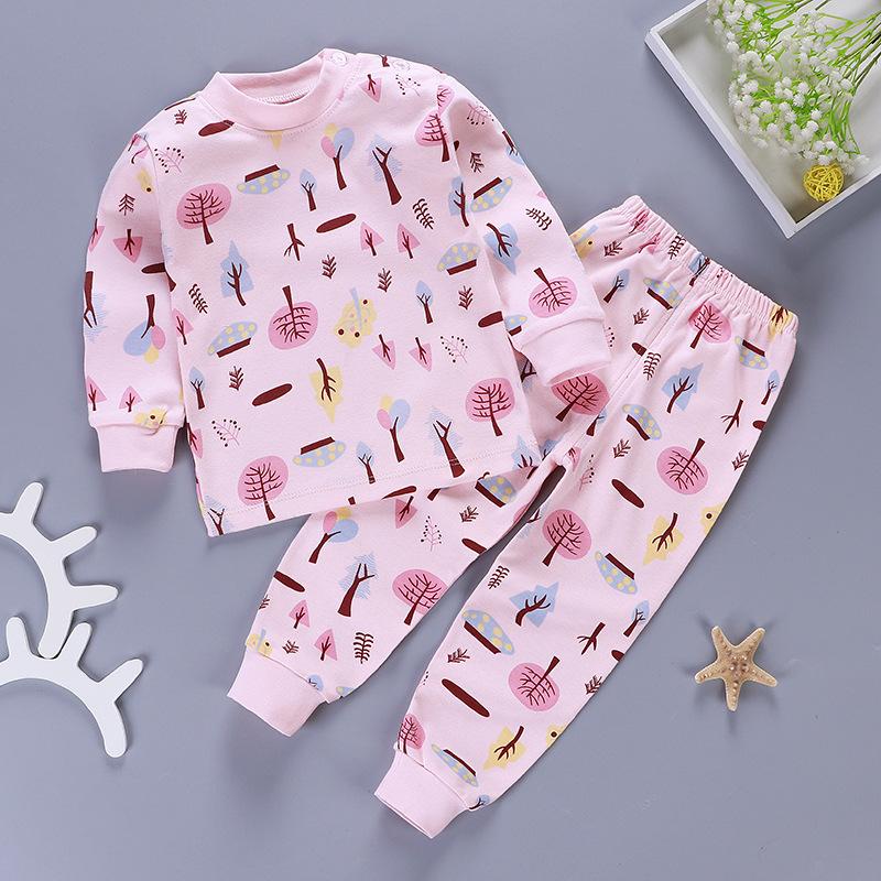2-piece Floral Printed Pajamas Sets for Toddler Girl