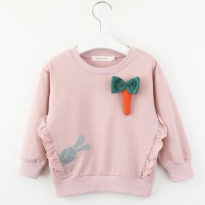 Rabbit Pattern Sweatshirts for Toddler Girl
