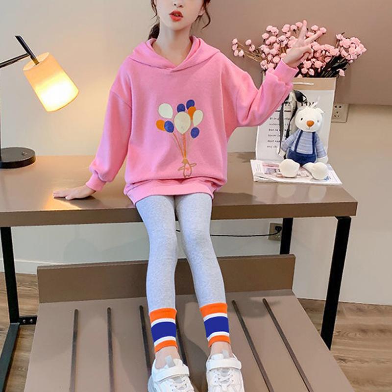2-piece Balloon Pattern Hoodie & Pants for Girl