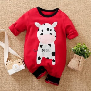 Cows Pattern Jumpsuit for Baby Boy