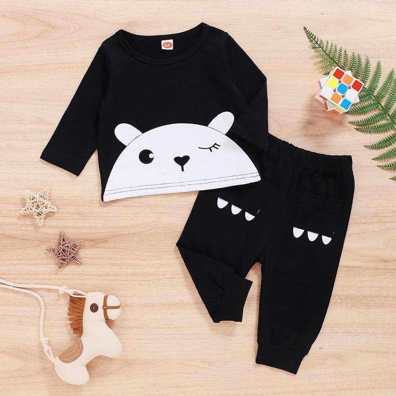 2-piece Animal Pattern Suit for Baby