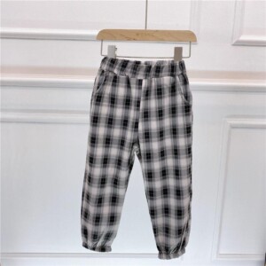 Plaid Sports Pants for Toddler Girl