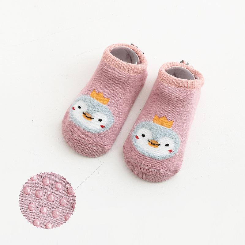 Cartoon Pattern Non-slip Socks for 0-3 Years Old Baby