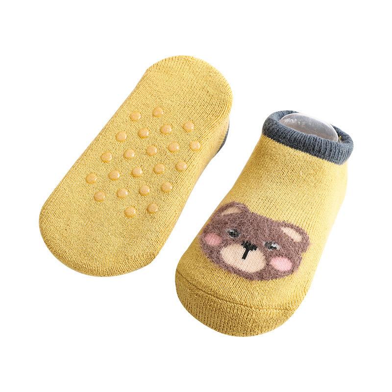 Cartoon Pattern Non-slip Socks for 0-3 Years Old Baby