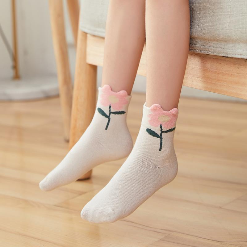 5-piece Knee-High Stockings for Girl