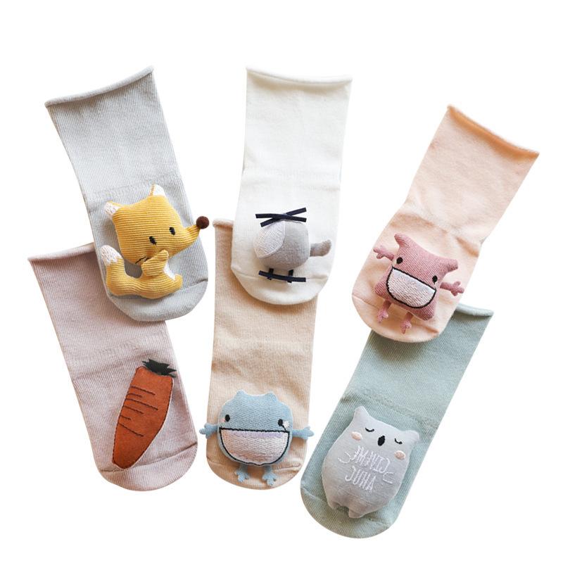 Cartoon Pattern Knee-High Stockings for 0-3 Years Old Baby