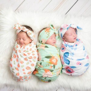 Floral Printed Blanket for Baby