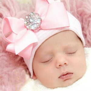 Newborn Baby Princess Hat with Big Bowknot