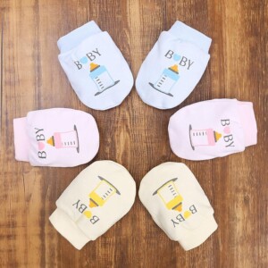Lovely aby anti-scratch gloves for 0-1 Years Old Baby