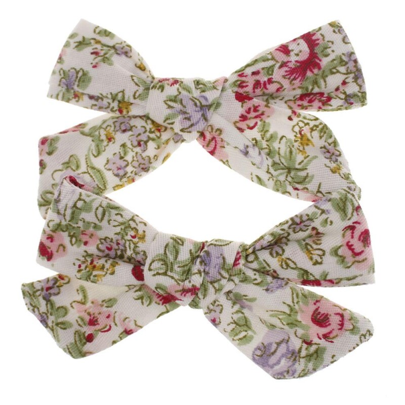 Cotton Printed Hair Clip for Girl