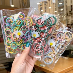 100-piece Colorful Hair rope