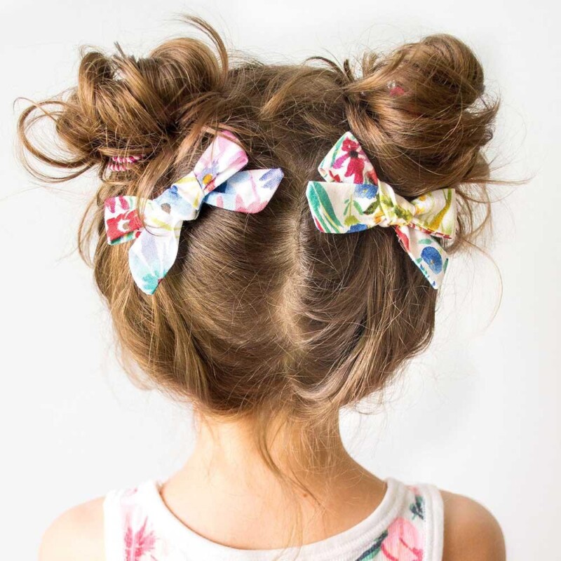 Cotton Printed Hair Clip for Girl