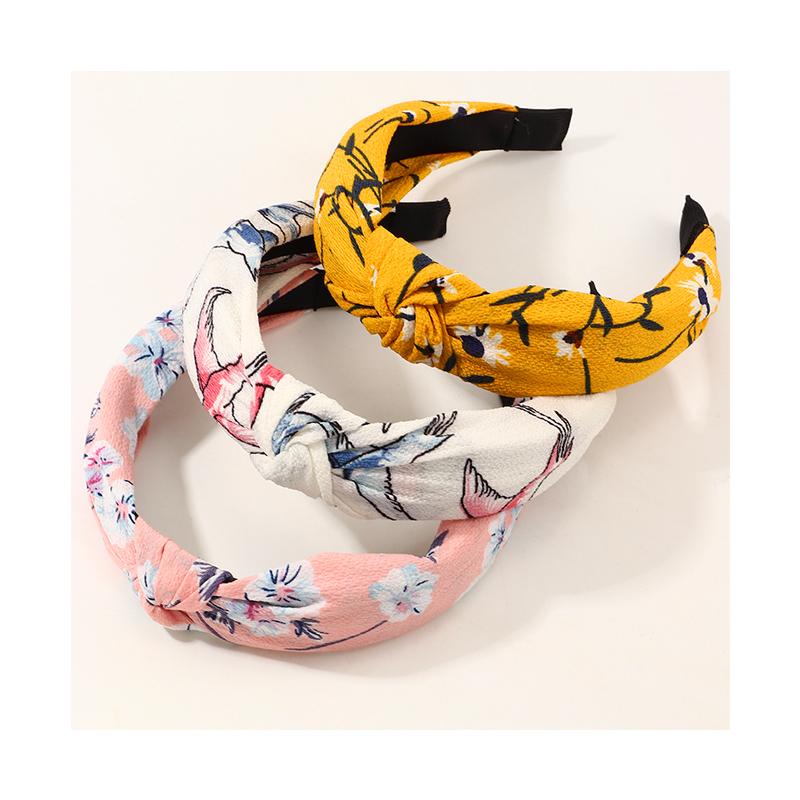 3-Pieces cloth Printed hair band For Grils